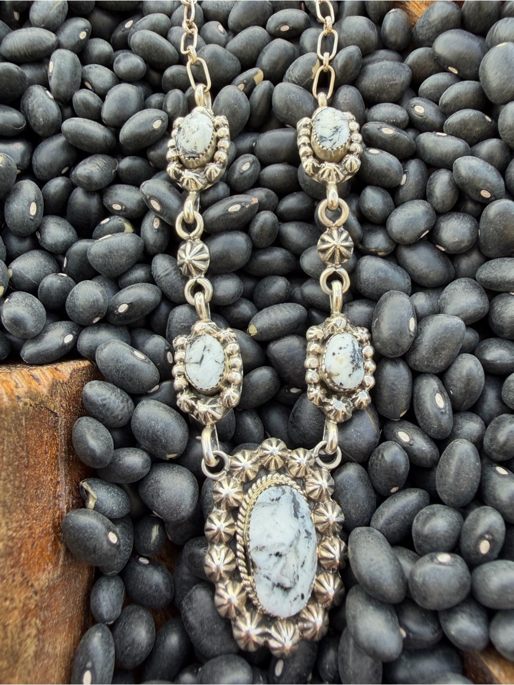 Native made White Buffalo necklace